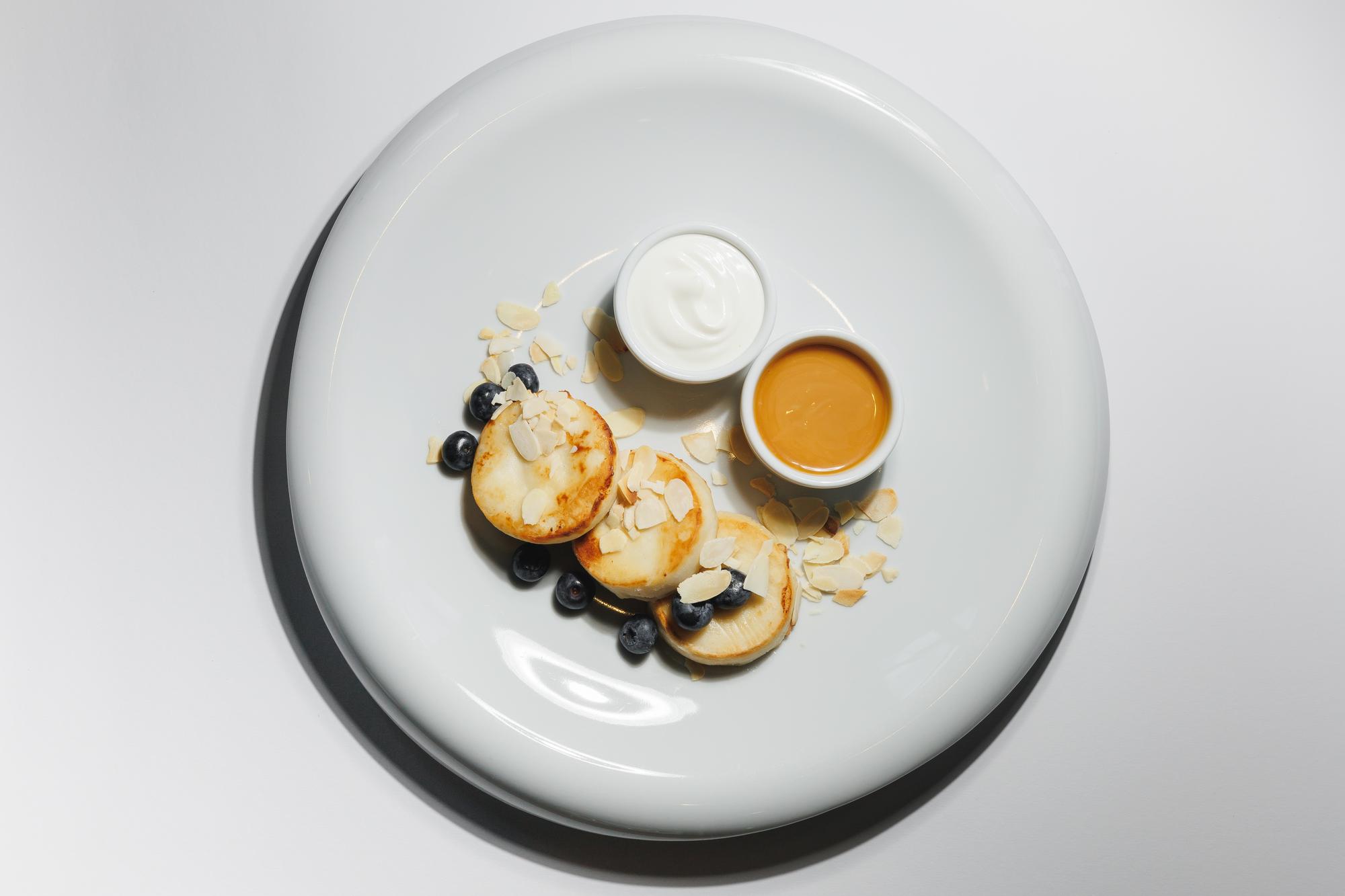 Styled tasting setup with small plates